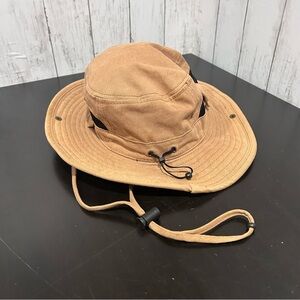 Kooringal Safari Hat Tan Cotton Mesh Vent Boonie M/ L 59cm Adjustable